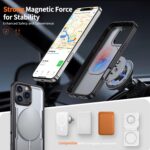 For iPhone 16 Pro kalebol Metal 360 Degree Rotation Holder MagSafe Phone Case(Grey) - Image 2