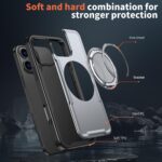 For iPhone 16 Pro kalebol Metal 360 Degree Rotation Holder MagSafe Phone Case(Grey) - Image 6