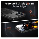 For iPhone 16 Plus kalebol Metal 360 Degree Rotation Holder MagSafe Phone Case(Black) - Image 4