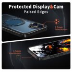 For iPhone 16 Plus kalebol Metal 360 Degree Rotation Holder MagSafe Phone Case(Navy Blue) - Image 4