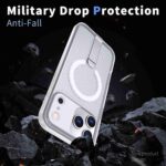 For iPhone 17 Pro kalebol Honeycomb Cooling MagSafe Holder Phone Case(Frosted Transparent) - Image 3