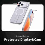 For iPhone 17 Pro kalebol Honeycomb Cooling MagSafe Holder Phone Case(Frosted Transparent) - Image 4