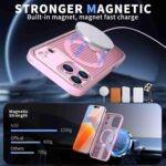 For iPhone 17 Pro kalebol Honeycomb Cooling MagSafe Holder Phone Case(Pink) - Image 2