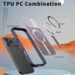 For iPhone 17 Pro kalebol Honeycomb Cooling MagSafe Holder Phone Case(Purple) - Image 5