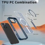 For iPhone 16 Pro kalebol Honeycomb Cooling MagSafe Holder Phone Case(Blue) - Image 5