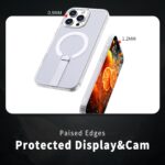 For iPhone 16 Plus kalebol Honeycomb Cooling MagSafe Holder Phone Case(Frosted Transparent) - Image 4