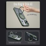 For iPhone 17 Pro Kalebol 360-degree Rotating MagSafe Magnetic Holder Phone Case(Green) - Image 4