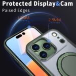 For iPhone 17 Pro Kalebol 360-degree Rotating MagSafe Magnetic Holder Phone Case(Green) - Image 5