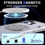 For iPhone 17 Pro Kalebol 360-degree Rotating MagSafe Magnetic Holder Phone Case(Titanium Grey) - Image 2
