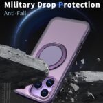 For iPhone 17 Pro Kalebol 360-degree Rotating MagSafe Magnetic Holder Phone Case(Purple) - Image 3