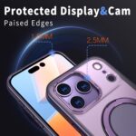 For iPhone 17 Pro Kalebol 360-degree Rotating MagSafe Magnetic Holder Phone Case(Purple) - Image 5