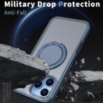 For iPhone 17 Pro Kalebol 360-degree Rotating MagSafe Magnetic Holder Phone Case(Blue) - Image 3