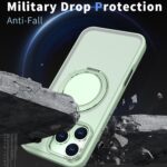 For iPhone 17 Pro Kalebol 360-degree Rotating MagSafe Magnetic Holder Phone Case(Avocado Green) - Image 3