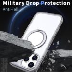 For iPhone 17 Pro Kalebol 360-degree Rotating MagSafe Magnetic Holder Phone Case(Transparent) - Image 3