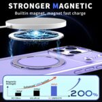For iPhone 17 Pro Kalebol 360-degree Rotating MagSafe Magnetic Holder Phone Case(Light Purple) - Image 2