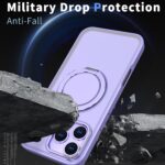 For iPhone 17 Pro Kalebol 360-degree Rotating MagSafe Magnetic Holder Phone Case(Light Purple) - Image 3