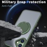 For iPhone 16 Plus Kalebol 360-degree Rotating MagSafe Magnetic Holder Phone Case(Green) - Image 3