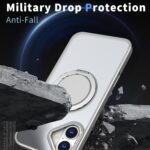 For iPhone 16 Plus Kalebol 360-degree Rotating MagSafe Magnetic Holder Phone Case(Titanium Grey) - Image 3