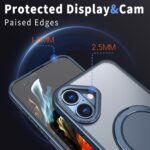 For iPhone 16 Plus Kalebol 360-degree Rotating MagSafe Magnetic Holder Phone Case(Blue) - Image 5