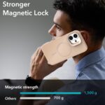 For iPhone 16 Bright Color Imitation Camera Bracket Magsafe Phone Case(Summit Stone) - Image 3