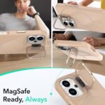 For iPhone 16 Bright Color Imitation Camera Bracket Magsafe Phone Case(Summit Stone) - Image 4