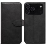 For iPhone 17 Pro GUSSIM Magnetic Horizontal Flip Leather Phone Case(Black)