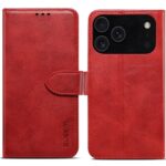 For iPhone 17 Pro GUSSIM Magnetic Horizontal Flip Leather Phone Case(Red)