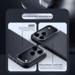 For iPhone 17 Pro Max Carbon Fiber Kevlar MagSafe Magnetic Phone Case(Black) - Image 3