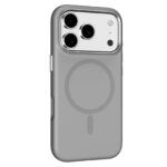 For iPhone 17 Pro Mutural Karen Series Liquid Silicone MagSafe Phone Case(Grey)