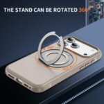 For iPhone 17 Pro Max Gear Holder C MagSafe Phone Case(Beige Gray) - Image 2