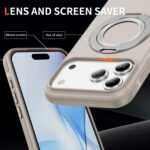 For iPhone 17 Pro Max Gear Holder C MagSafe Phone Case(Beige Gray) - Image 6