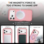 For iPhone 17 Pro Max Skin Feel Translucent PC Gear Holder C MagSafe Phone Case(Bright Pink + Pink) - Image 7