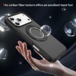 For iPhone 17 Pro Max Carbon Fiber Gear Holder C Type MagSafe Phone Case(Black) - Image 5