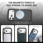 For iPhone 17 Pro Max Carbon Fiber Gear Holder C Type MagSafe Phone Case(Bright Grey + Black) - Image 7