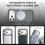 For iPhone 17 Pro Max Carbon Fiber Gear Holder C Type MagSafe Phone Case(Bright Grey+Grey) - Image 7