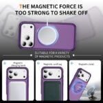 For iPhone 17 Pro Max Carbon Fiber Gear Holder C Type MagSafe Phone Case(Bright Purple + Purple) - Image 7