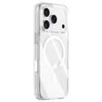 For iPhone 17 Pro Max ZGA Magsafe Metal AI Buttons Clear PC Hybrid TPU Phone Case(Transparent)