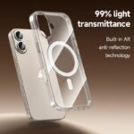 For iPhone 17 Pro Max ZGA Magsafe Metal AI Buttons Clear PC Hybrid TPU Phone Case(Transparent) - Image 3