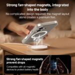 For iPhone 17 Pro Max ZGA Magsafe Metal AI Buttons Clear PC Hybrid TPU Phone Case(Transparent) - Image 7