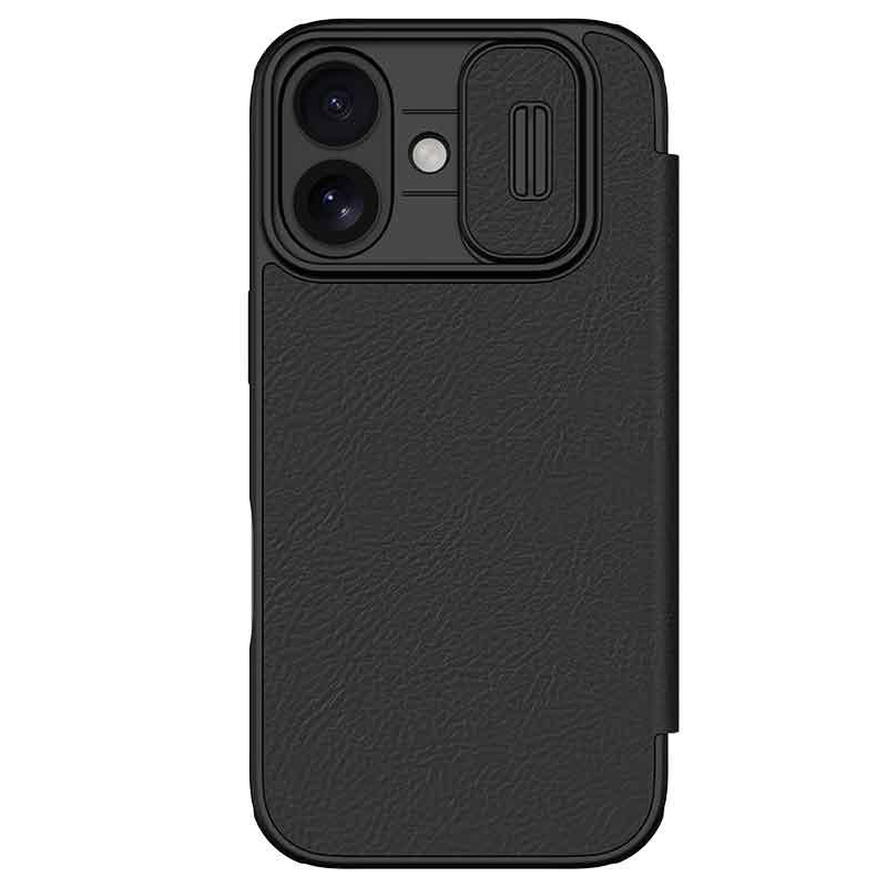 EDA008629801B.jpg For iPhone 17 NILLKIN QIN Series Pro Sliding Camera Cover Design Leather Phone Case(Black) - Image 1