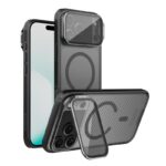 For iPhone 17 Pro Max NILLKIN CamShield Prop Transparent Mirror Cover MagSafe Magnetic Translucent PC Phone Case(Black)
