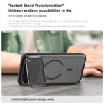 For iPhone 17 Pro Max NILLKIN CamShield Prop Transparent Mirror Cover MagSafe Magnetic Translucent PC Phone Case(Black) - Image 8