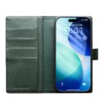 For iPhone 17 Pro QIALINO Classics 3rd Genuine Leather Phone Case(Cyan) - Image 4