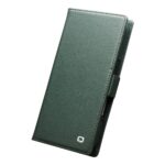 For iPhone 17 Pro QIALINO Classics 3rd Genuine Leather Phone Case(Cyan) - Image 5