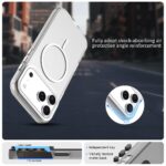For iPhone 17 Pro Max Candy Fine Circle Magsafe PC Hybrid TPU Phone Case(White) - Image 2