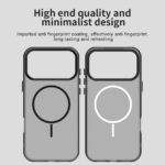 For iPhone 17 Pro Max Candy Fine Circle Magsafe PC Hybrid TPU Phone Case(Black) - Image 4