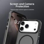 For iPhone 17 Pro Max Candy Fine Circle Magsafe PC Hybrid TPU Phone Case(Black) - Image 7