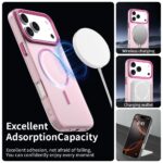 For iPhone 17 Pro Max C-type Candy Fine Circle Magsafe PC Hybrid TPU Phone Case(Red) - Image 2