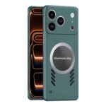 For iPhone 17 Pro Max All-inclusive Lens Frameless Graphene Cooling Phone Case(Navy Blue)