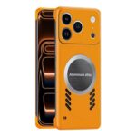 For iPhone 17 Pro Max All-inclusive Lens Frameless Graphene Cooling Phone Case(Orange)